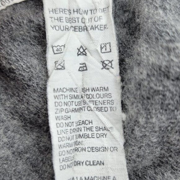 Icebreaker Women’s Mid-Layer Hooded Full Zip Vest Size Large Gray Merino Wool - Picture 10 of 10